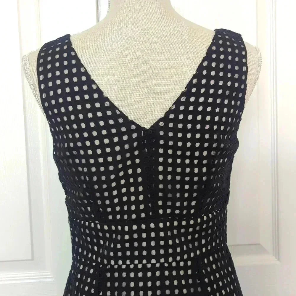 David Lawrence Circle Black Textured Dress - Picture 6 of 7